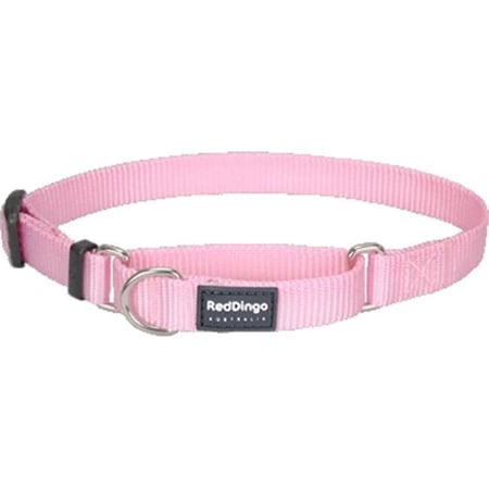 Red Dingo MC-ZZ-PK-SM Martingale Dog Collar Classic Pink; Small